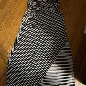Joe Benbasset Black and White Striped dress